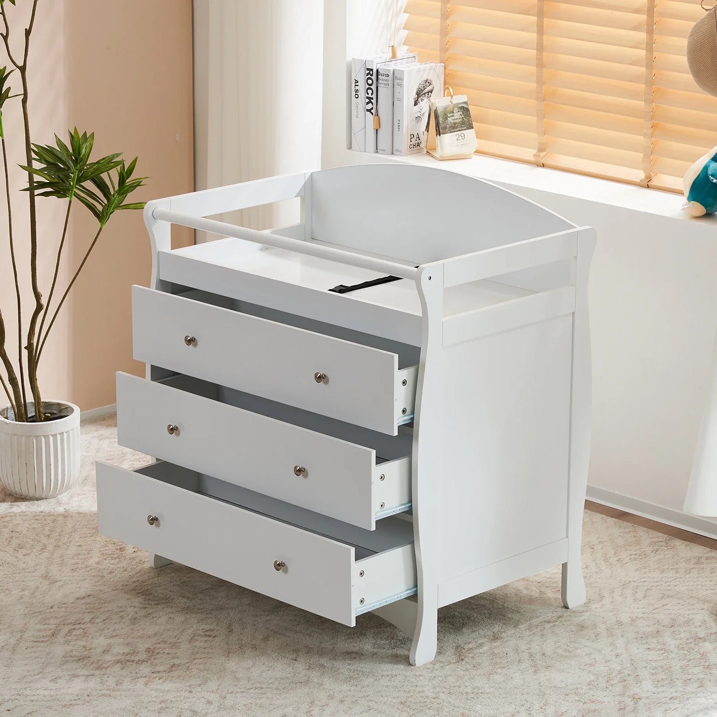 Six Drawer Double Dresser for Kids Bedroom and Nursery Storage