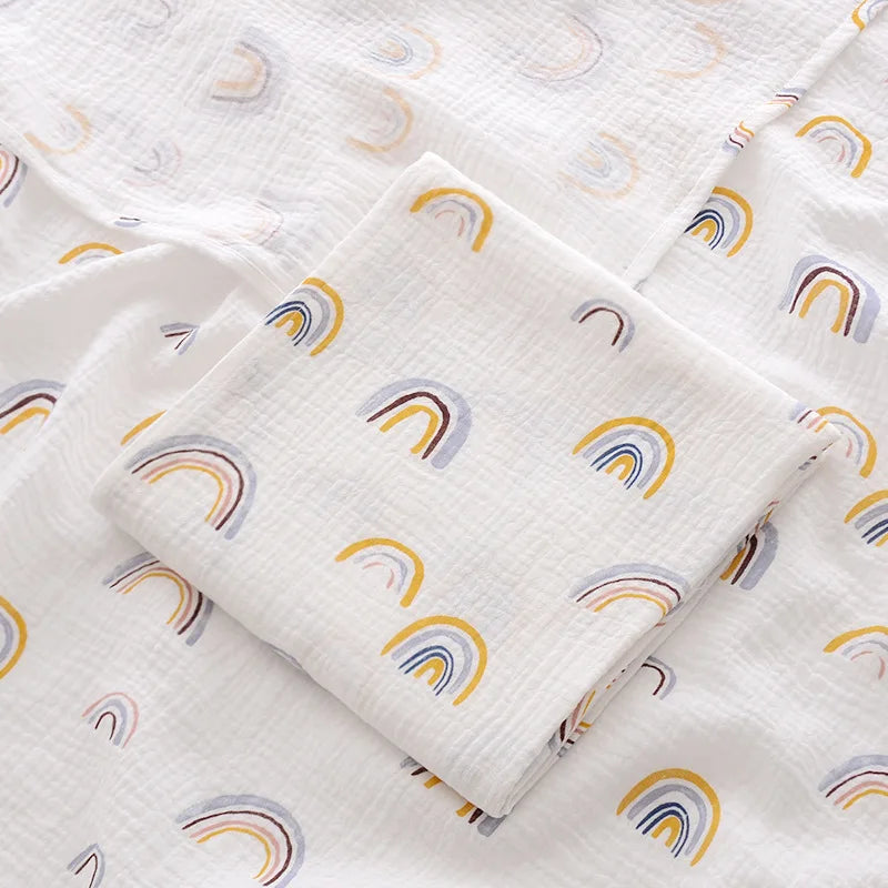 OIMG Baby Muslin Swaddle Blanket Cotton Receiving Blanket