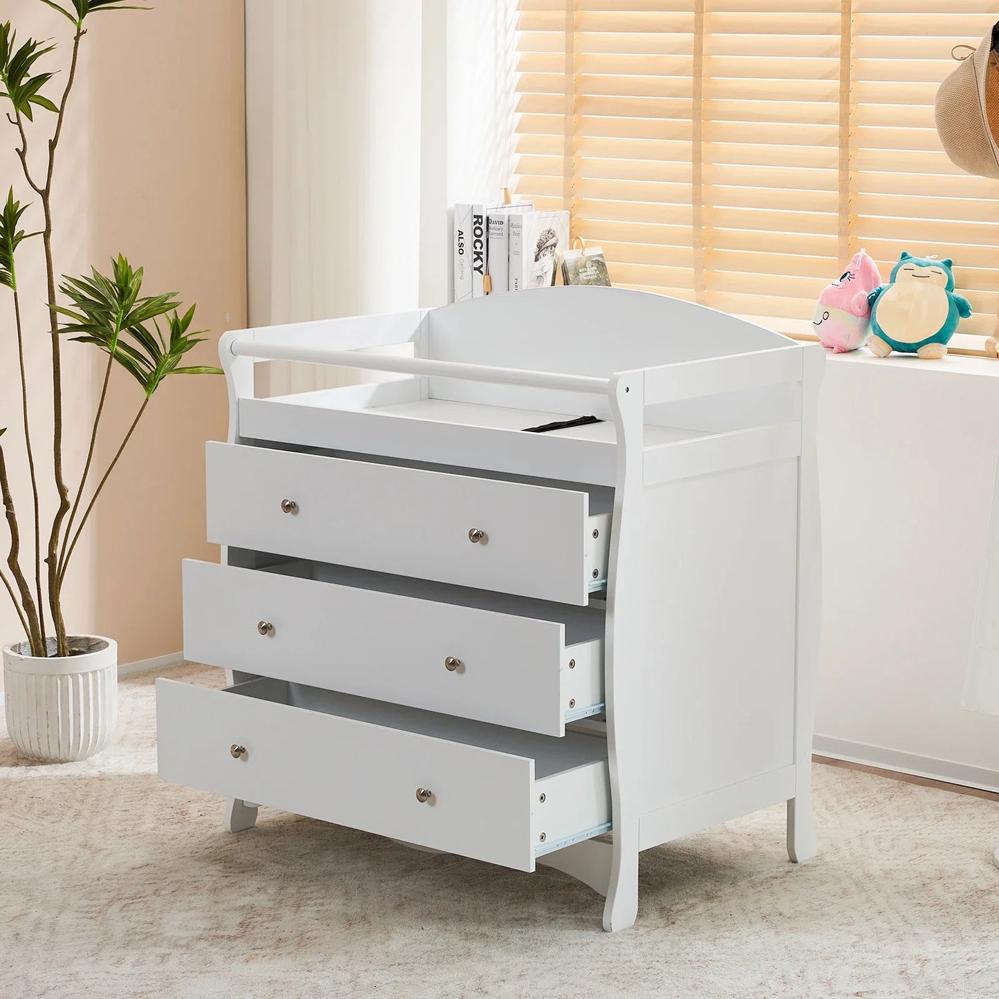 Six Drawer Double Dresser for Kids Bedroom and Nursery Storage