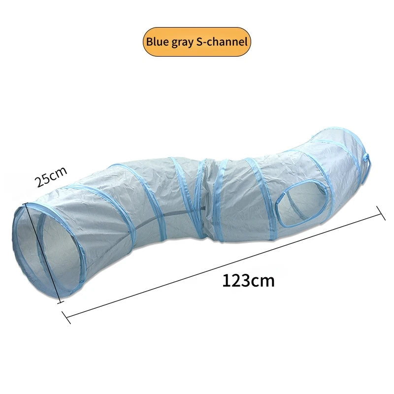 Foldable Cat Tunnel Play Tunnel Breathable Indoor Cat Toy