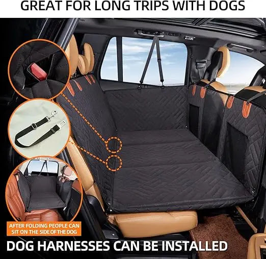 Back Seat Extender Dog Hammock Car Seat Cover Hard Bottom