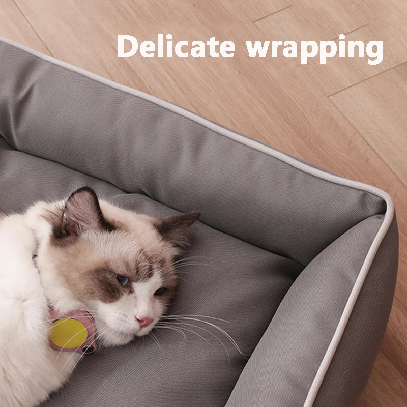 Four Season Square Dog Bed Waterproof Sofa Pet House