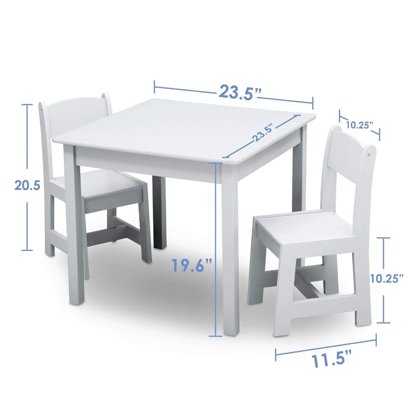 Kids Wood Table And Chair Set Greenguard Gold Certified