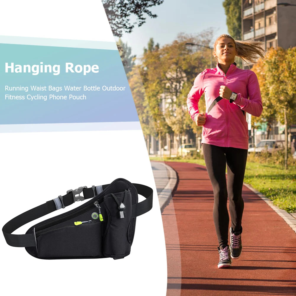 APWIKOGER Hydration Running Waist Bag Water Bottle Holder