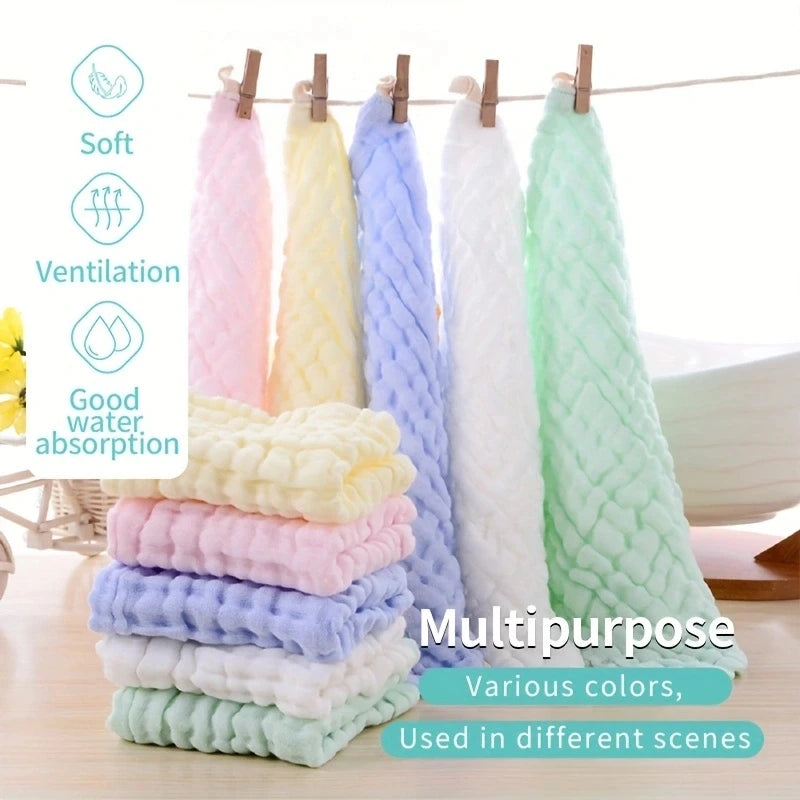 Baby Muslin Washcloths For Newborns Gentle Facial Towels