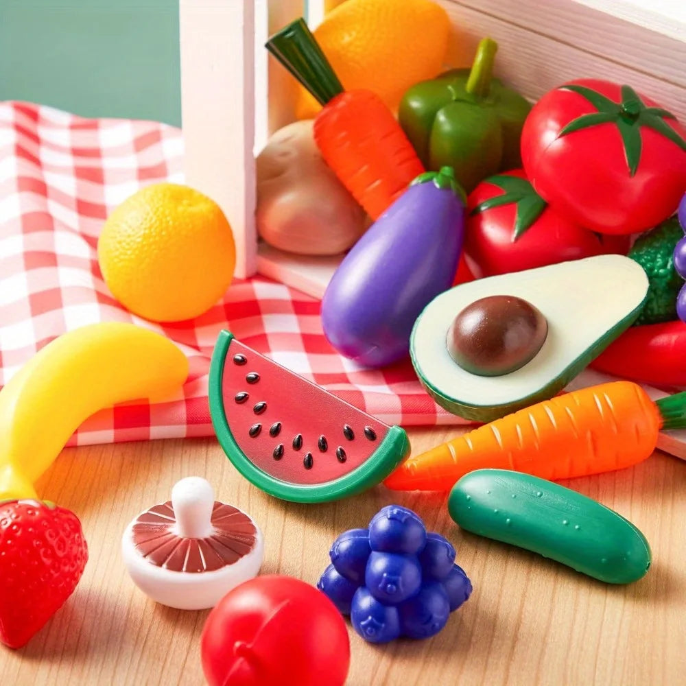 Joyfy 50 Piece Kitchen Toy Set Pretend Food Accessories