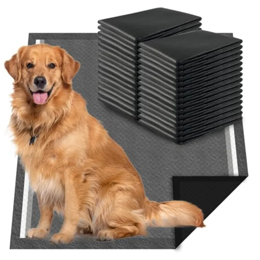 Charcoal Dog Pee Pads 30 Count For Odor Control Disposable