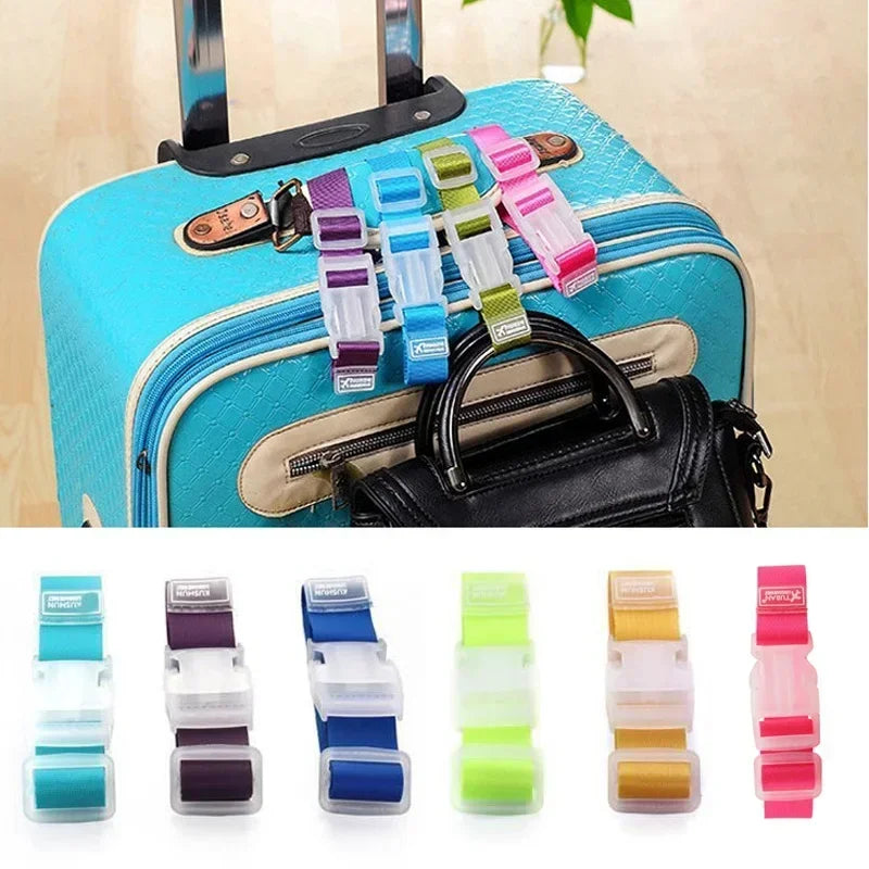 Adjustable Nylon Luggage Straps With Buckle Locks For Travel