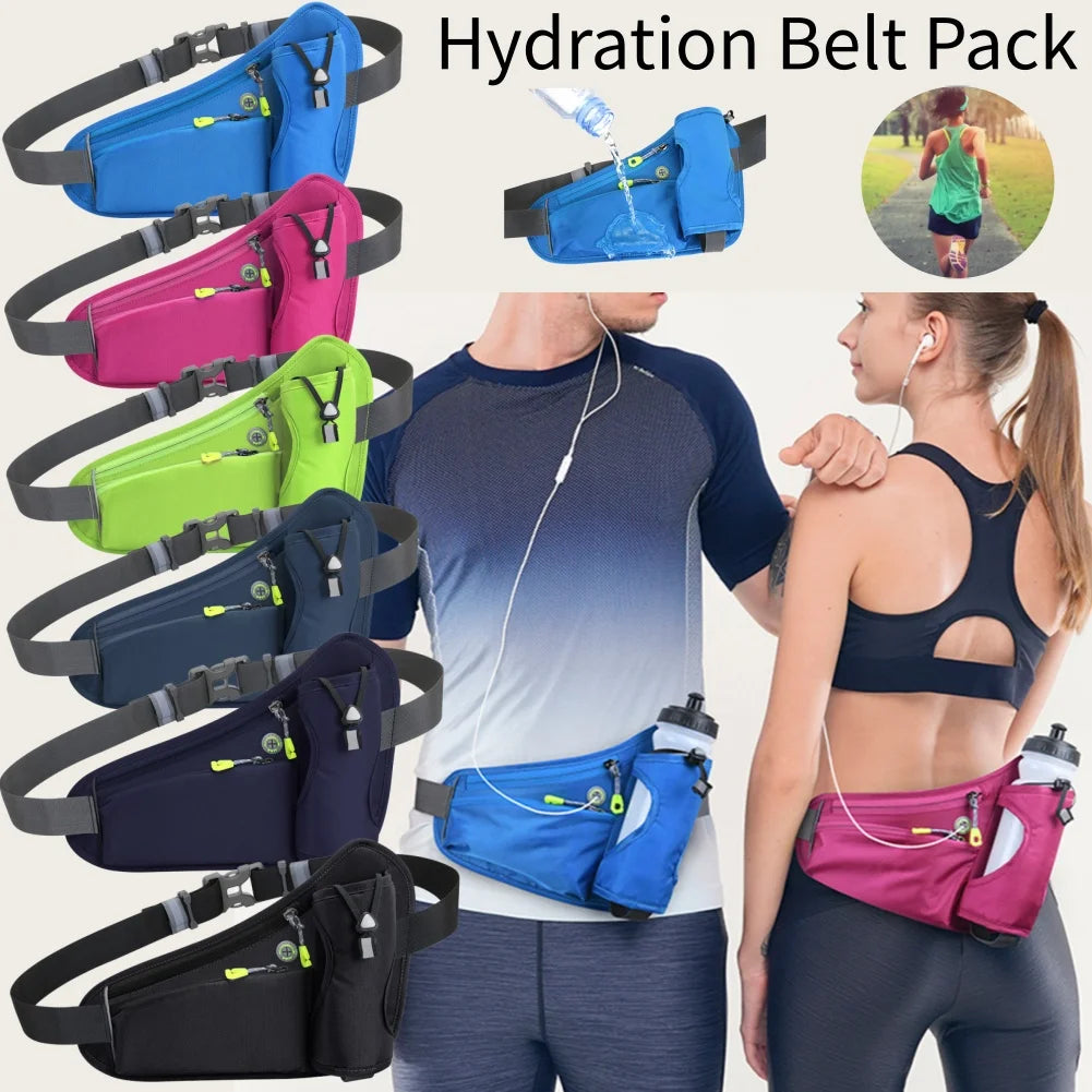 APWIKOGER Hydration Running Waist Bag Water Bottle Holder
