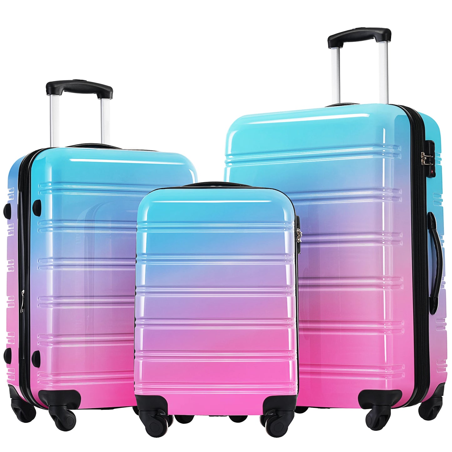 Hardshell Luggage Set 3-Piece Expandable Spinner with TSA Lock
