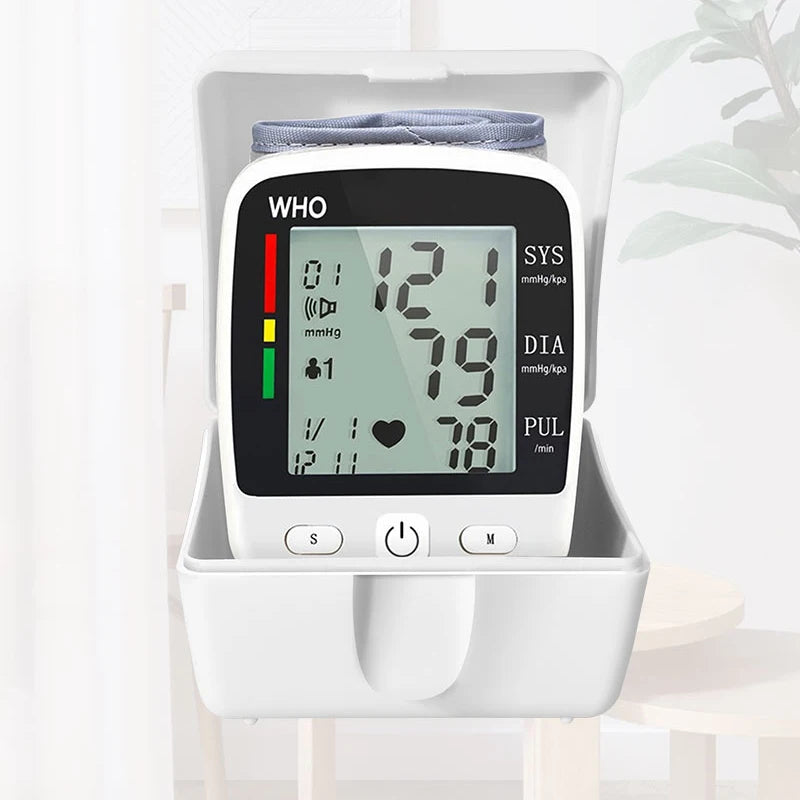 TAKROL Digital Wrist Blood Pressure Monitor with LCD 2x90 Memory