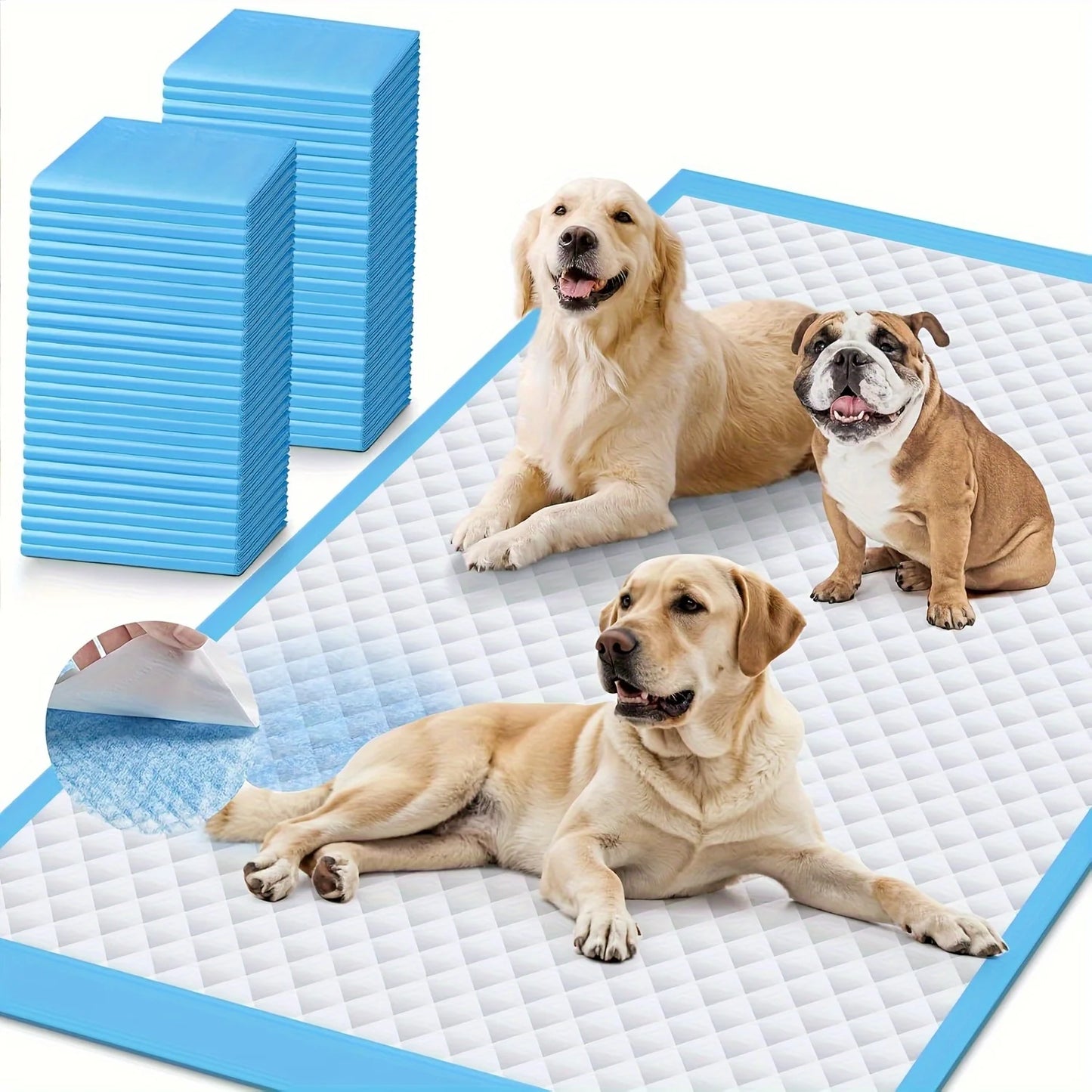 GIMARS Thickened 8-Layer Super Absorbent Dog Pee Pads, Leak-Proof
