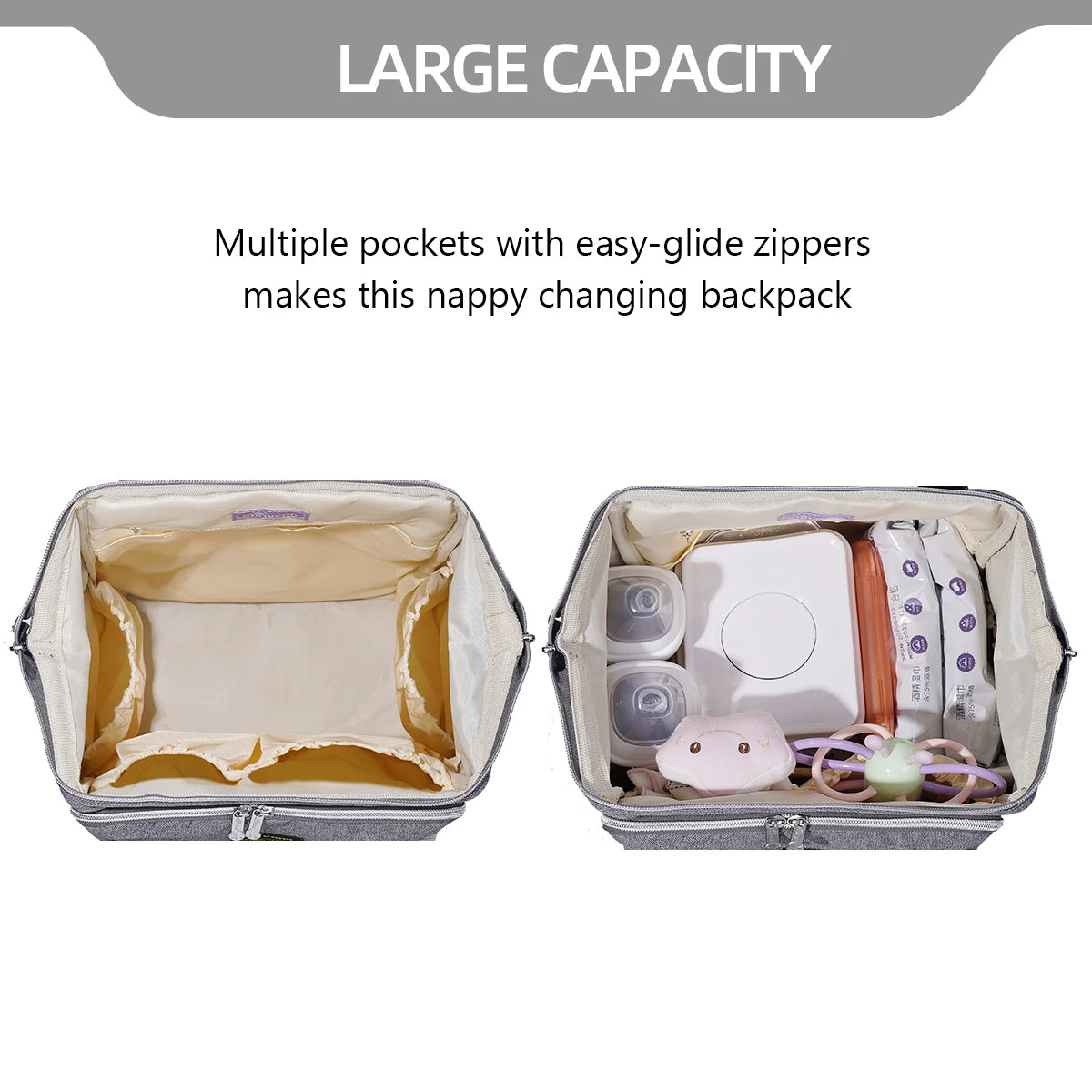 Sunveno Diaper Bag Backpack Multifunction Travel Maternity Baby Changing Bag