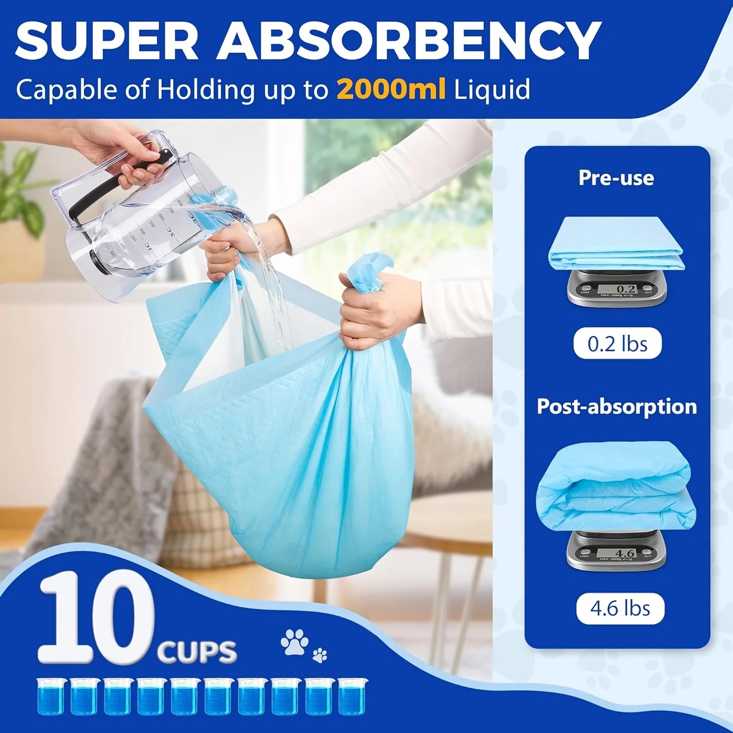 Disposable Pet Training Pads Forty Pack Thickened Leakproof Absorbent