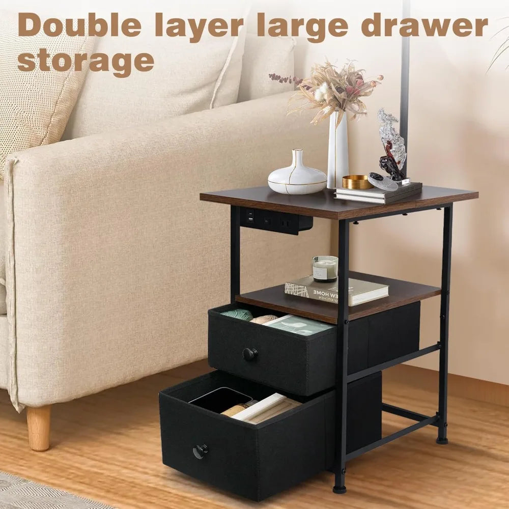Floor Lamp Table Two Drawers Reading Lamp Three Temperature Settings