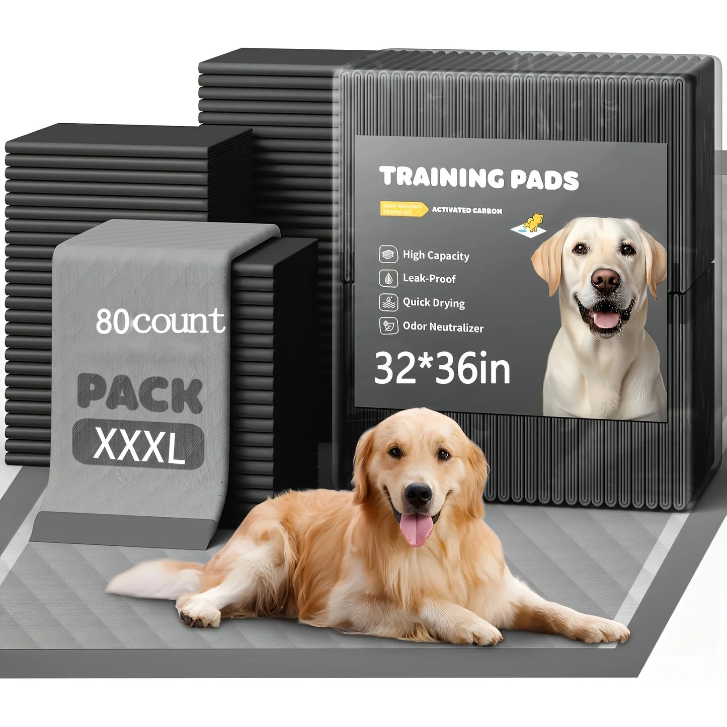 Charcoal Odor Control Pet Pee Pads For Dogs Cats Rabbits