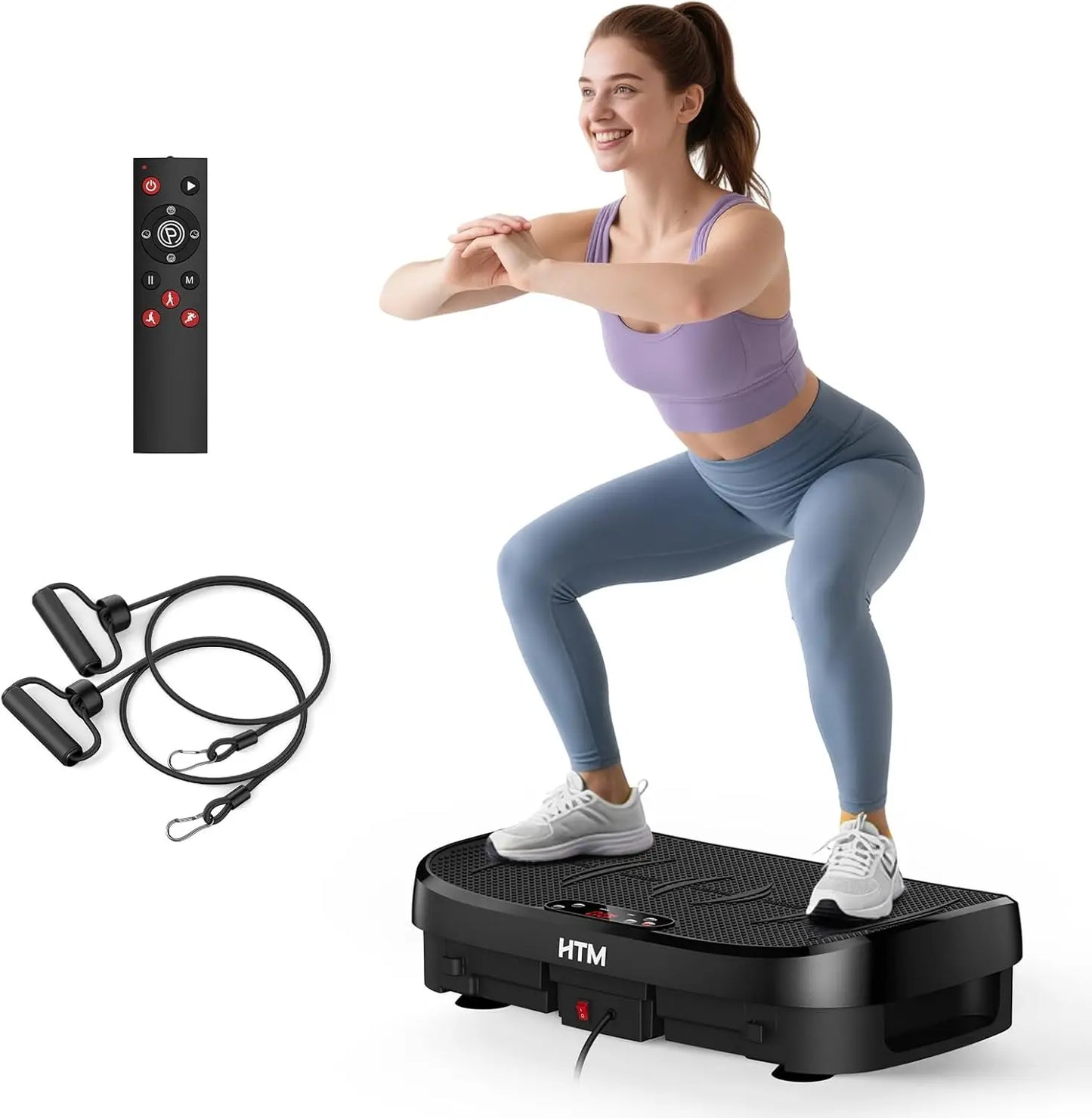 HTM Vibration Plate Fitness Multi Function Trainer For Home Gym