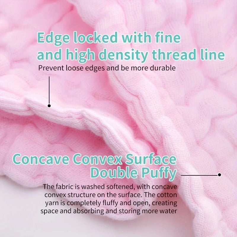 Baby Muslin Washcloths For Newborns Gentle Facial Towels
