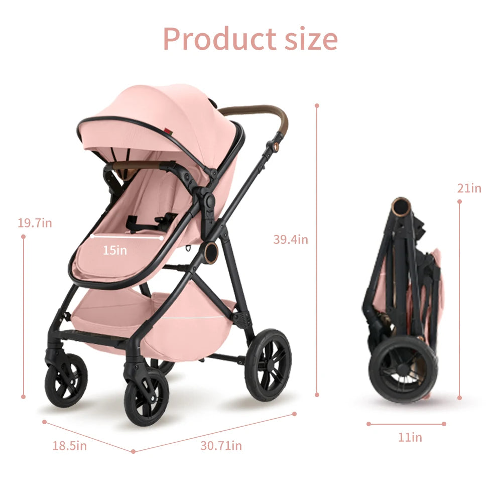 B.childhood 2 In 1 Baby Stroller Pram Foldable Pushchair