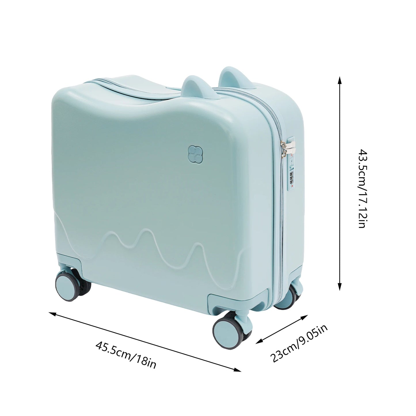 Kids Sit And Ride Luggage Case For Travel Durable ABS