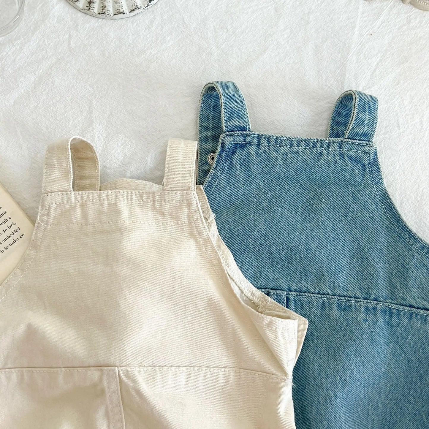 Unisex Cotton Cowboy Sleeveless Romper For Newborns