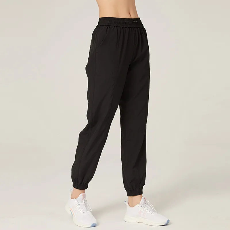 Macroupta Womens Quick Dry Drawstring Joggers With Side Pockets