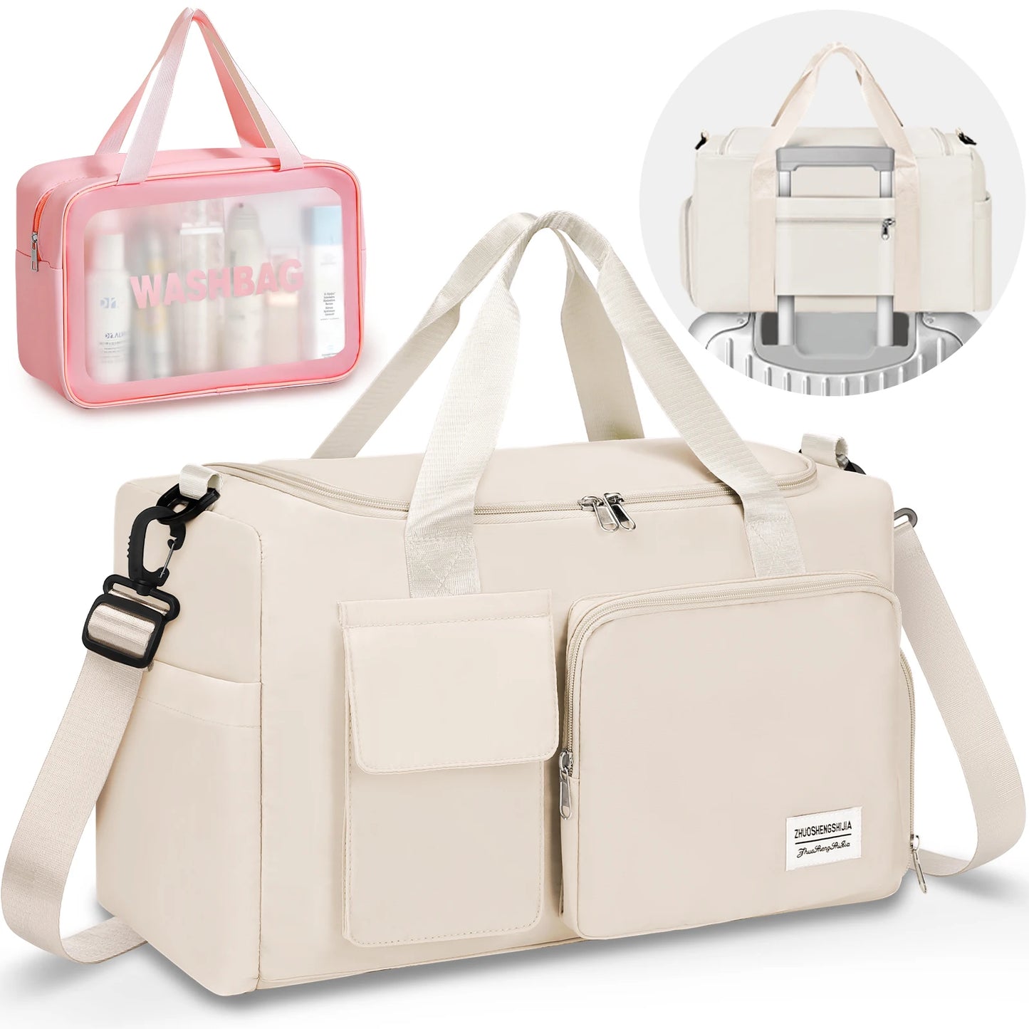 Fitness Travel Bag Waterproof Duffel With Dry And Wet Separation