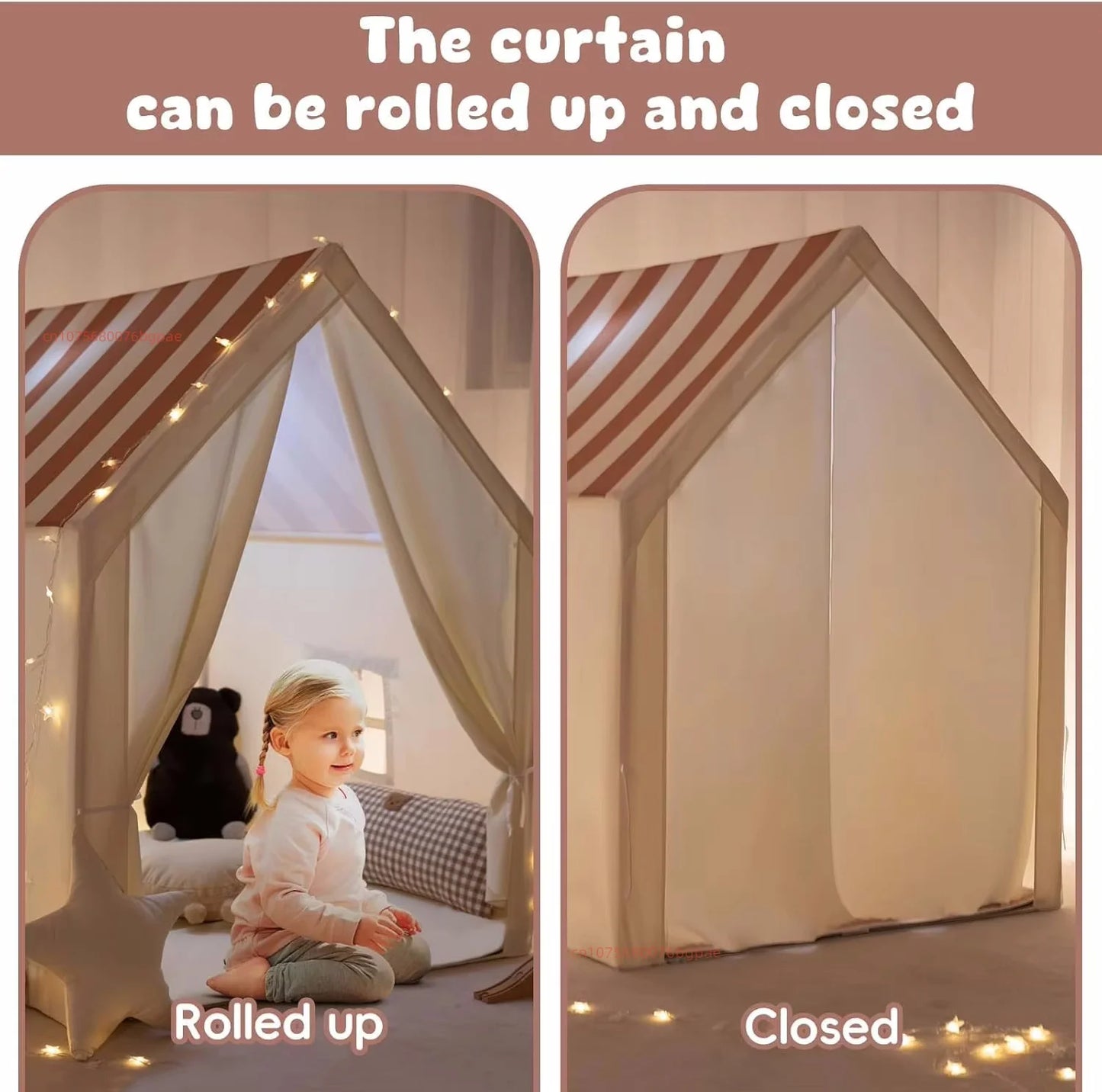 Kids Indoor Outdoor Play Tent For Toddlers Foldable Playhouse