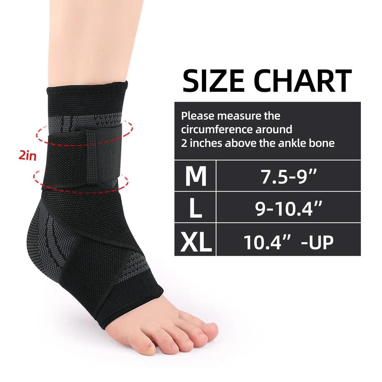 Ankle Support Brace Nylon Elastic Ankle Protector For Sports