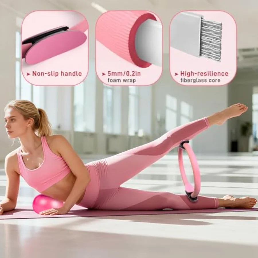 Yao Hui Huang Pilates Ring Set With Ankle Weights Fitness
