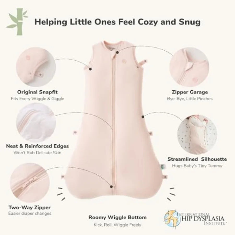 Sleep Sack Baby Wearable Blanket 1.5 Tog Plush Filling Zipper