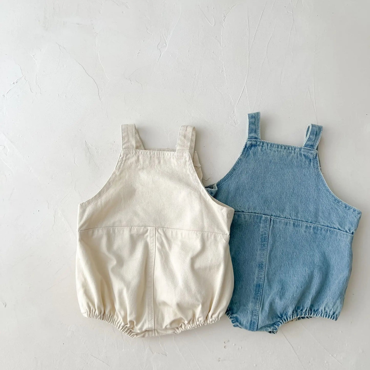 Unisex Cotton Cowboy Sleeveless Romper For Newborns