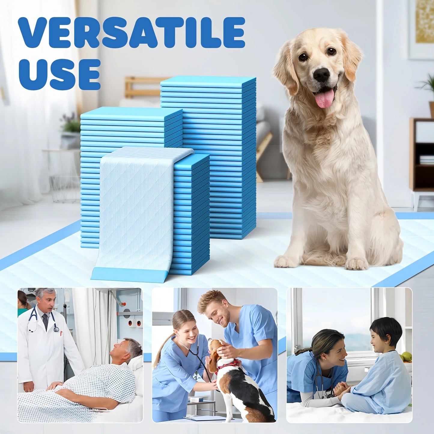 Disposable Dog Pee Pads For Training And Puppy Odor Control