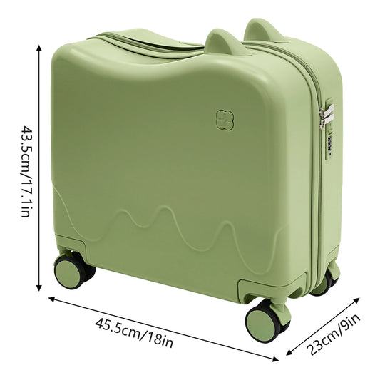 Kids Sit And Ride Luggage Case For Travel Durable ABS