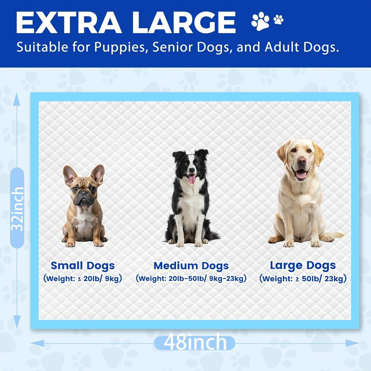 Disposable Pet Training Pads Forty Pack Thickened Leakproof Absorbent