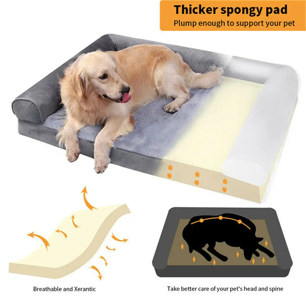 BINGOPAW Extra Large Orthopedic Dog Bed With Removable Cover