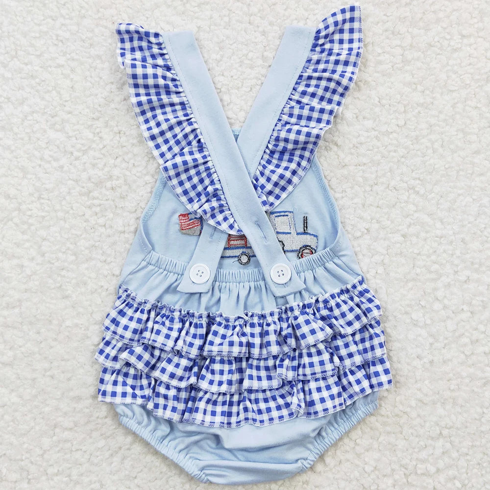 Baby Girls Rompers 4th of July Bodysuits for Toddlers