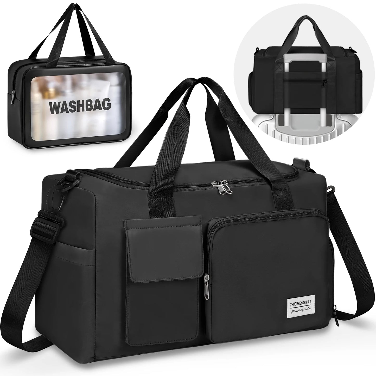 Fitness Travel Bag Waterproof Duffel With Dry And Wet Separation